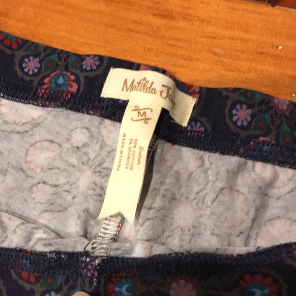 MATILDA JANE M Astrid Leggings Ruching Purple Pattern - Picture 5 of 5